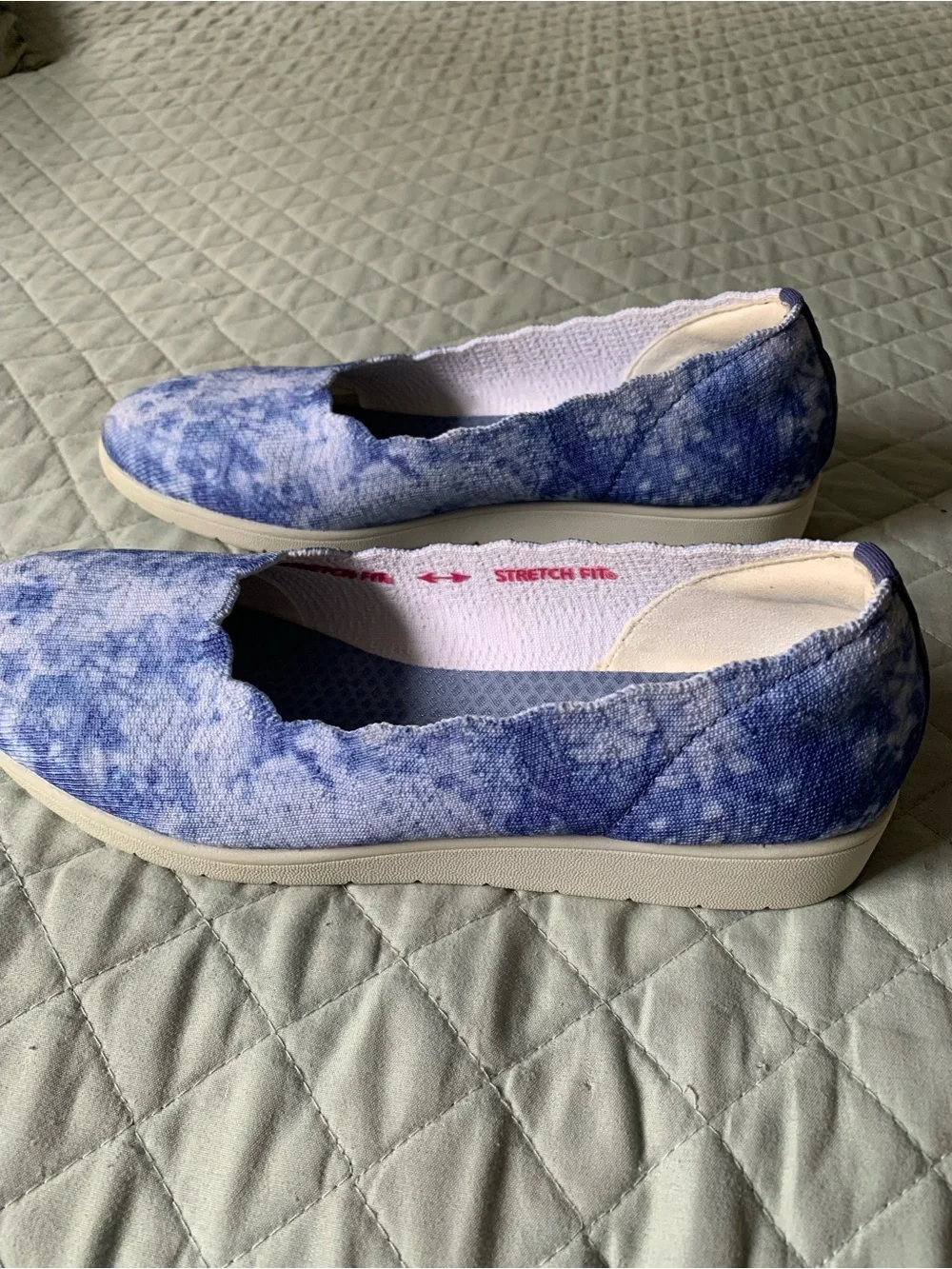 Skechers Women's Blue Tie-Dye Slip-On Loafer
